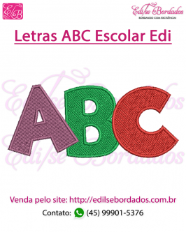 Matriz Letras ABC Escolar Edi - Foto 3