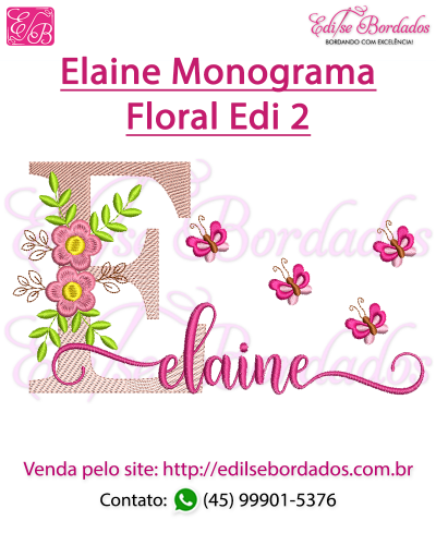 Detalhes do produto Elaine Monograma Floral Edi 2